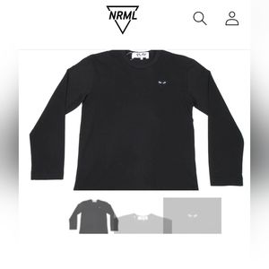 CDG Play black long sleeve